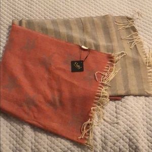 Soft Shawl with American Flag decal